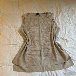 Ann Taylor Light Tan Knit Top